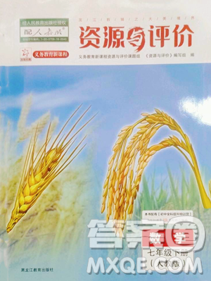 黑龙江教育出版社2023资源与评价七年级下册数学人教版参考答案