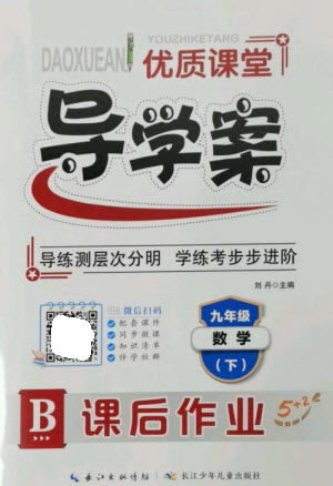 长江少年儿童出版社2023优质课堂导学案B课后作业九年级数学下册人教版参考答案 长江少年儿童出版社2023优质课堂导学案B课后作业九年级数学下册人教版参考答案