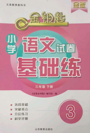 山东教育出版社2023金钥匙小学语文试卷基础练三年级下册人教版参考答案