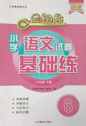 山东教育出版社2023金钥匙小学语文试卷基础练六年级下册人教版参考答案