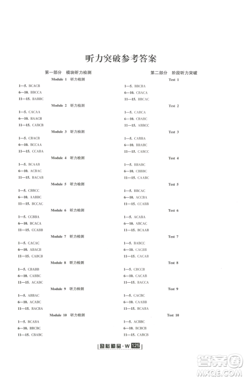 延边人民出版社2023励耘书业励耘新同步八年级下册英语外研版参考答案 延边人民出版社2023励耘书业励耘新同步八年级下册英语外研版参考答案