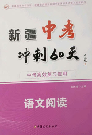 新疆文化出版社2023新疆中考冲刺60天九年级语文阅读通用版参考答案