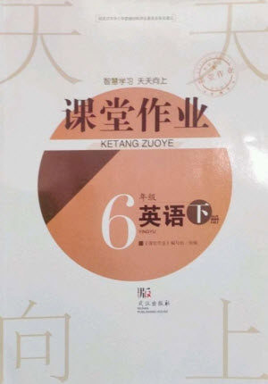 武汉出版社2023智慧学习天天向上课堂作业六年级英语下册剑桥版参考答案