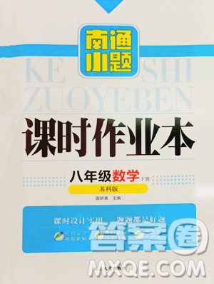 延边大学出版社2023南通小题课时作业本八年级下册数学苏科版参考答案