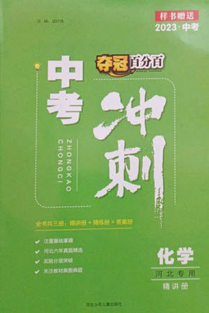 河北少年儿童出版社2023夺冠百分百中考冲刺九年级化学精讲册通用版河北专版参考答案