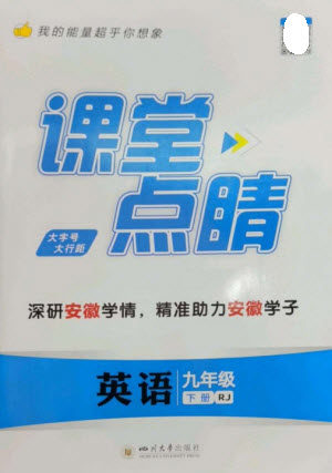 四川大学出版社2023课堂点睛九年级英语下册人教版安徽专版参考答案