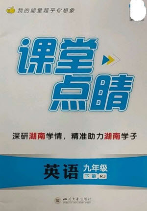 四川大学出版社2023课堂点睛九年级英语下册人教版湖南专版参考答案