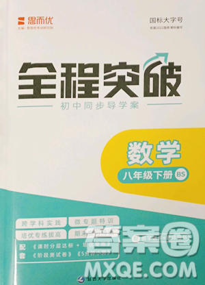 延边大学出版社2023全程突破八年级下册数学北师大版参考答案