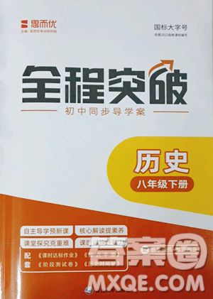 延边大学出版社2023全程突破八年级下册历史人教版参考答案