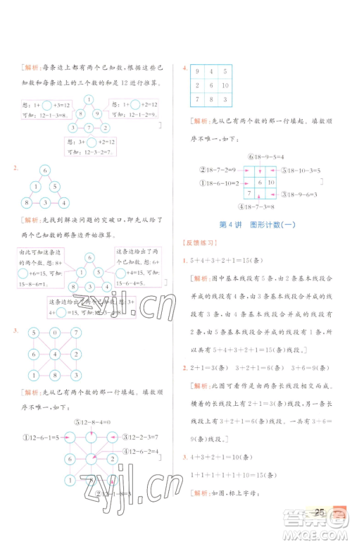 北京教育出版社2023亮点给力计算天天练一年级下册数学江苏版参考答案 北京教育出版社2023亮点给力计算天天练一年级下册数学江苏版参考答案