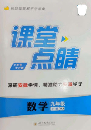 四川大学出版社2023课堂点睛九年级数学下册人教版安徽专版参考答案