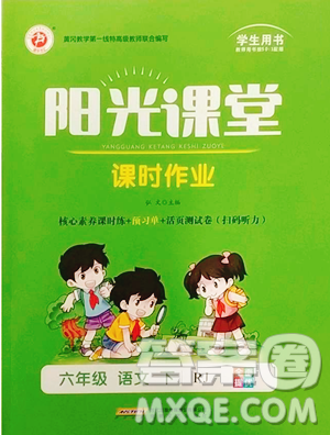 安徽文艺出版社2023阳光课堂课时作业六年级下册语文人教版参考答案 安徽文艺出版社2023阳光课堂课时作业六年级下册语文人教版参考答案