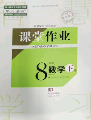 武汉出版社2023智慧学习天天向上课堂作业八年级数学下册人教版参考答案 武汉出版社2023智慧学习天天向上课堂作业八年级数学下册人教版参考答案
