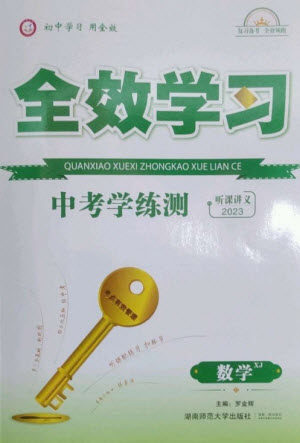 湖南师范大学出版社2023全效学习中考学练测九年级数学湘教版参考答案