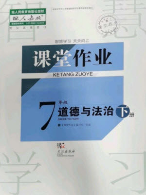 武汉出版社2023智慧学习天天向上课堂作业七年级道德与法治下册人教版参考答案