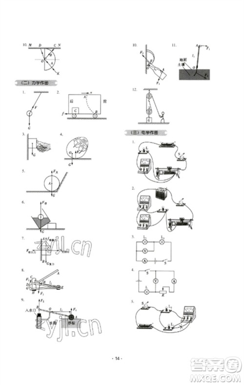 大象出版社2023中考复习精讲与测试九年级物理通用版参考答案 大象出版社2023中考复习精讲与测试九年级物理通用版参考答案