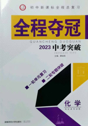 湖南师范大学出版社2023全程夺冠中考突破九年级化学通用版参考答案