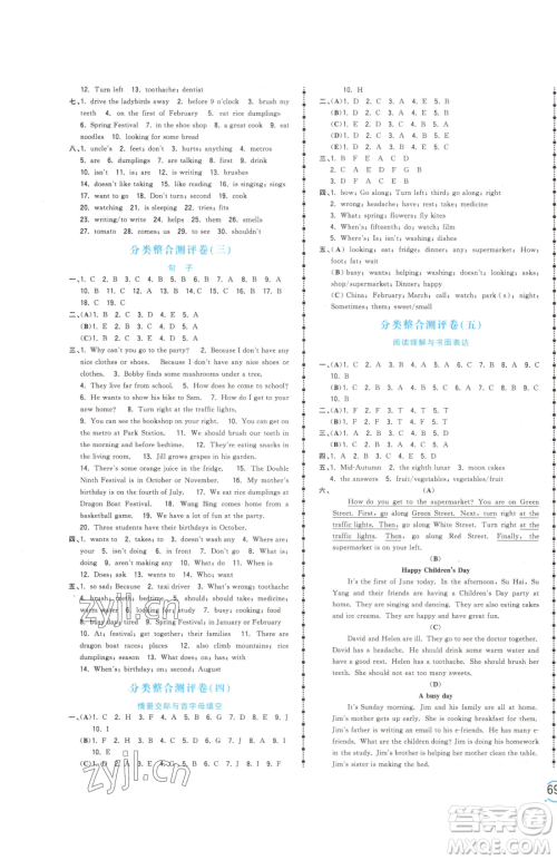 江西科学技术出版社2023夺冠金卷五年级下册英语译林版参考答案 江西科学技术出版社2023夺冠金卷五年级下册英语译林版参考答案