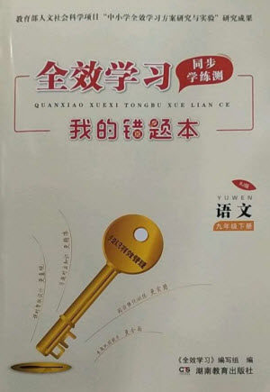 湖南教育出版社2023全效学习同步学练测九年级语文下册人教版参考答案