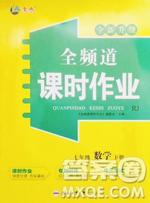 合肥工业大学出版社2023全频道课时作业七年级下册数学人教版参考答案