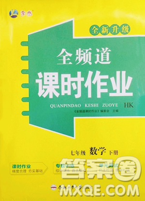 合肥工业大学出版社2023全频道课时作业七年级下册数学沪科版参考答案