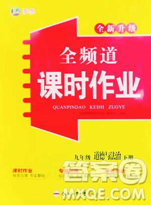 合肥工业大学出版社2023全频道课时作业九年级下册道德与法治人教版参考答案