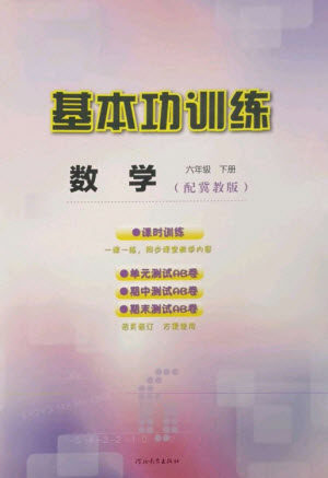 河北教育出版社2023基本功训练六年级数学下册冀教版参考答案