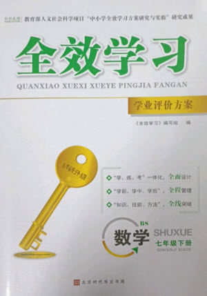 北京时代华文书局2023全效学习学业评价方案七年级数学下册北师大版参考答案