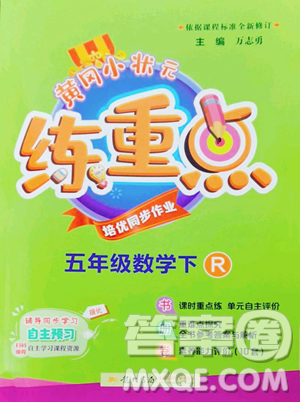 龙门书局2023黄冈小状元练重点培优同步作业五年级下册数学人教版参考答案