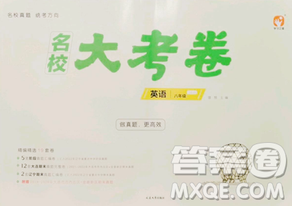 延边大学出版社2023名校大考卷八年级下册英语外研版大连专版参考答案 延边大学出版社2023名校大考卷八年级下册英语外研版大连专版参考答案