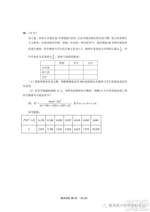 江苏决胜新高考2023届高三年级5月份大联考数学试题答案