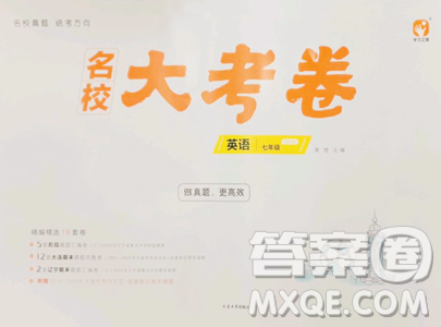 延边大学出版社2023名校大考卷七年级下册英语外研版大连专版参考答案 延边大学出版社2023名校大考卷七年级下册英语外研版大连专版参考答案