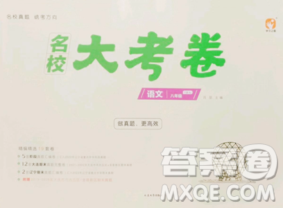 延边大学出版社2023名校大考卷八年级下册语文人教版大连专版参考答案 延边大学出版社2023名校大考卷八年级下册语文人教版大连专版参考答案