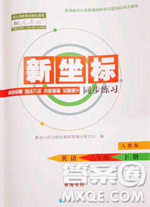 青海人民出版社2023新坐标同步练习八年级下册英语人教版青海专用参考答案