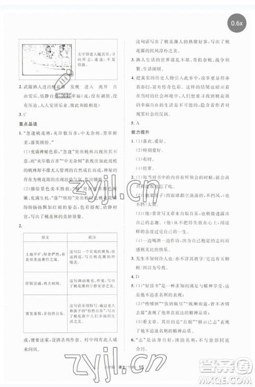 宁夏人民教育出版社2023学习之友八年级语文下册人教版参考答案 宁夏人民教育出版社2023学习之友八年级语文下册人教版参考答案