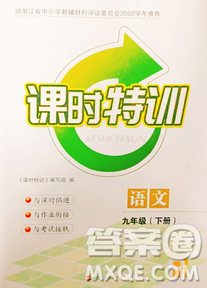 浙江人民出版社2023课时特训九年级下册语文人教版参考答案