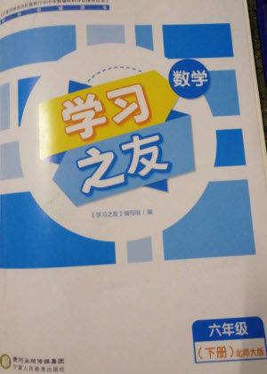 宁夏人民教育出版社2023学习之友六年级数学下册北师大版参考答案