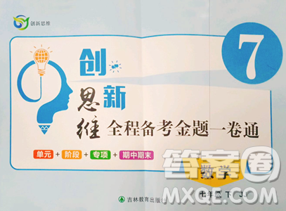 吉林教育出版社2023创新思维全程备考金题一卷通七年级下册数学冀教版参考答案
