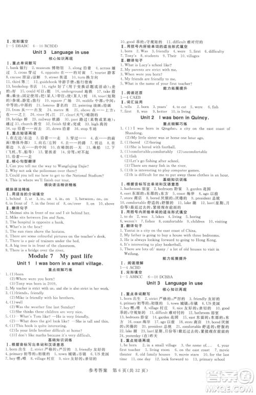 哈尔滨出版社2023课堂过关循环练七年级下册英语外研版参考答案 哈尔滨出版社2023课堂过关循环练七年级下册英语外研版参考答案