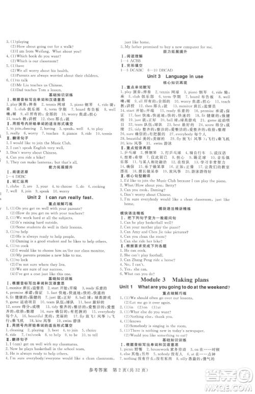 哈尔滨出版社2023课堂过关循环练七年级下册英语外研版参考答案 哈尔滨出版社2023课堂过关循环练七年级下册英语外研版参考答案