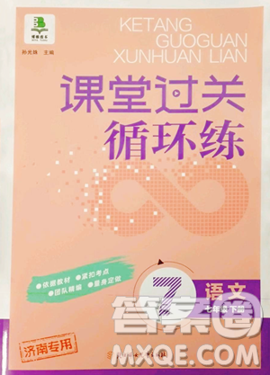 北方妇女儿童出版社2023课堂过关循环练七年级下册语文人教版济南专版参考答案 北方妇女儿童出版社2023课堂过关循环练七年级下册语文人教版济南专版参考答案
