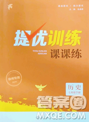 南京大学出版社2023提优训练课课练七年级下册历史人教版徐州专版参考答案