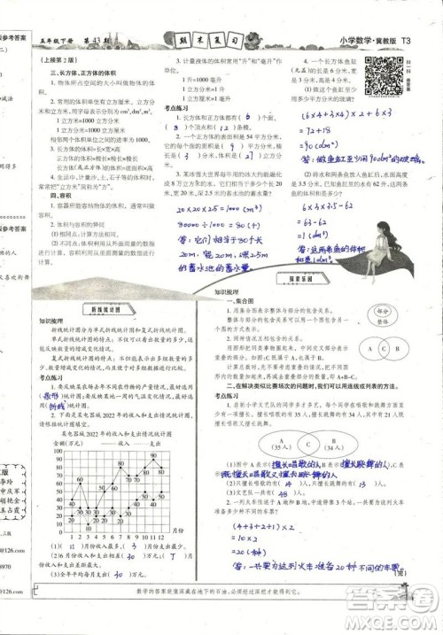 2023年春少年智力开发报五年级数学下册冀教版第43-46期答案