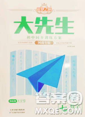 天津科学技术出版社2023追梦之旅大先生七年级下册数学人教版河南专版参考答案