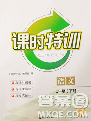 浙江人民出版社2023课时特训七年级下册语文人教版参考答案