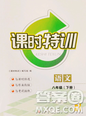 浙江人民出版社2023课时特训八年级下册语文人教版参考答案