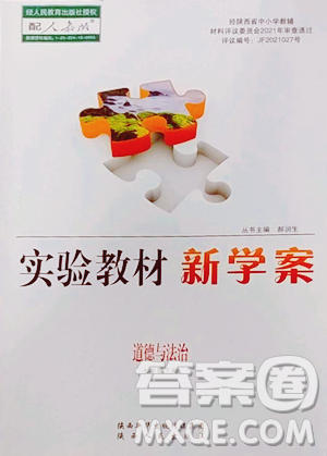 陕西人民出版社2023实验教材新学案七年级下册道德与法治人教版参考答案