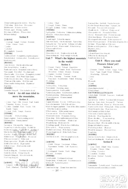 吉林人民出版社2023初中新课标名师学案智慧大课堂八年级英语下册人教版参考答案 吉林人民出版社2023初中新课标名师学案智慧大课堂八年级英语下册人教版参考答案