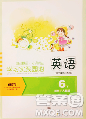 四川教育出版社2023新课标小学生学习实践园地六年级下册英语人教版三起参考答案