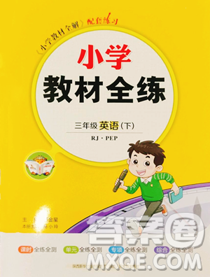 陕西人民教育出版社2023小学教材全练三年级下册英语人教PEP版三起参考答案